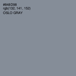 #848D98 - Oslo Gray Color Image